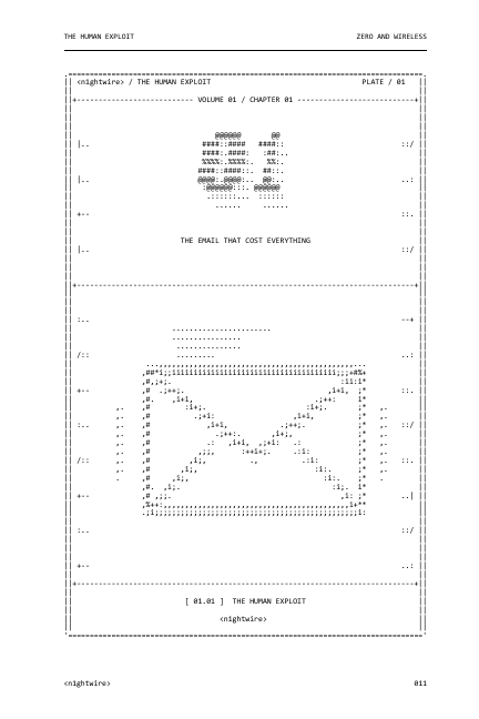ASCII chapter-opening illustration inside Zero and Wireless